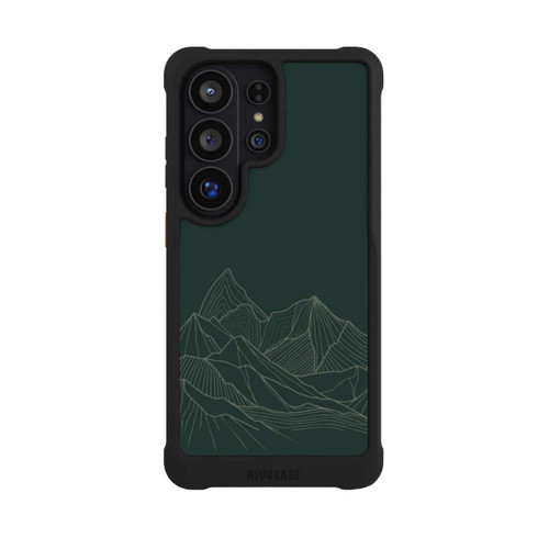 Samsung Galaxy S26 Ultra NIVOmax Berg Line Art Grün
