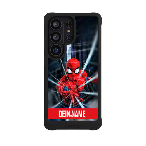 Samsung Galaxy S26 Ultra NIVOmax Spiderman Webs in Action Personalisierbar