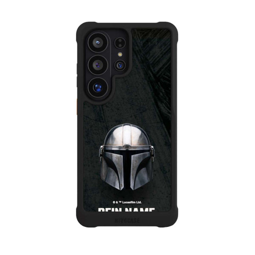 Samsung Galaxy S26 Ultra NIVOmax Star Wars Mandalorian Black Helmet Personalisierbar