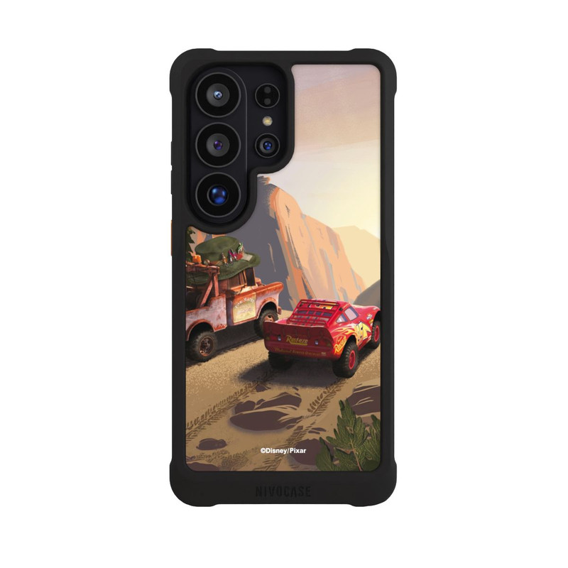 Galaxy S26 Ultra NIVOmax Disney Pixar Cars Sunset Lightning McQueen and Mater