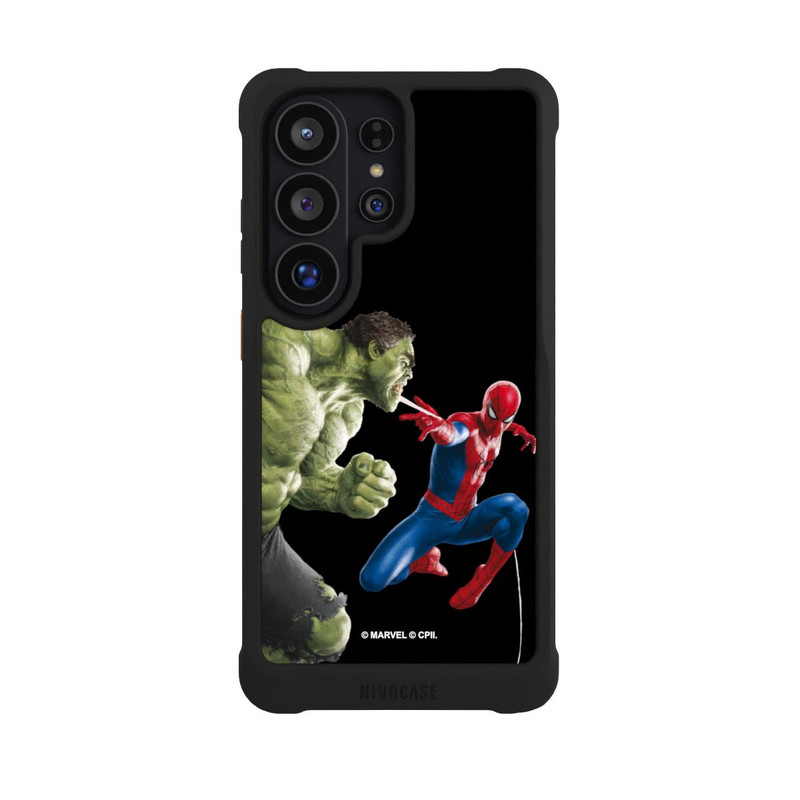 Galaxy S26 Ultra NIVOmax Spider-Man und Hulk