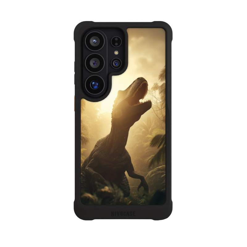 Galaxy S26 Ultra NIVOmax Dinosaure dans la Jungle avec IA