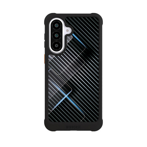 Samsung Galaxy A57 5G NIVOmax Blaue Linien auf Karbon