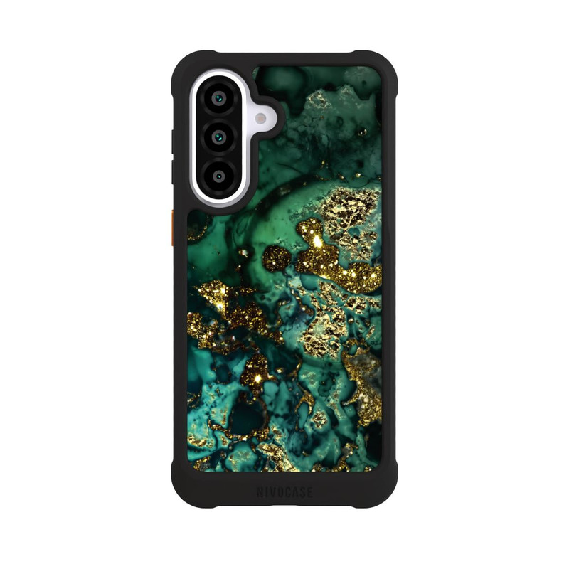 Galaxy A57 5G NIVOmax Cyan Glitzer Marmorlook