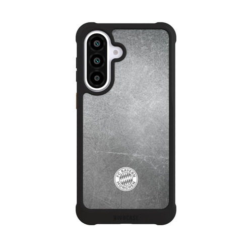 Samsung Galaxy A57 5G NIVOmax Classic FCB Logo Small - White on Metal Look