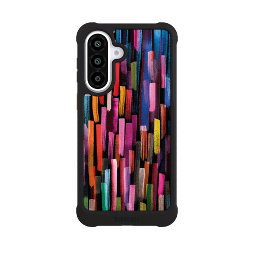 Samsung Galaxy A57 5G NIVOmax Bunte Pinselstriche schwarz