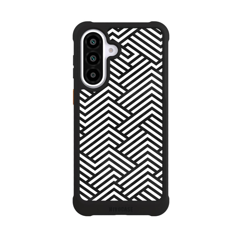 Galaxy A57 5G NIVOmax Schwarz und Weiß ZigZag
