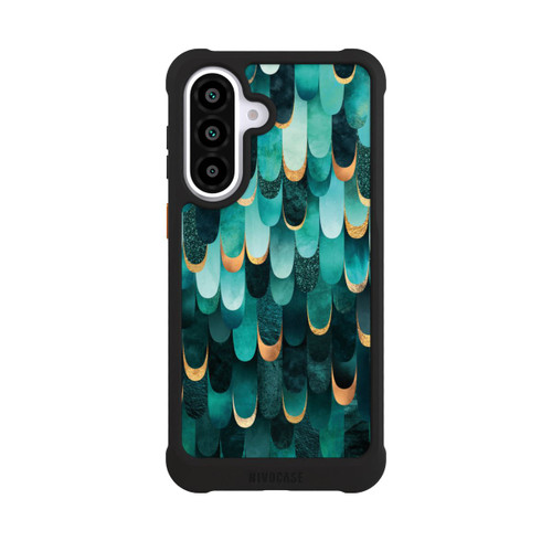 Samsung Galaxy A57 5G NIVOmax Gefiedert Türkis Golddruck