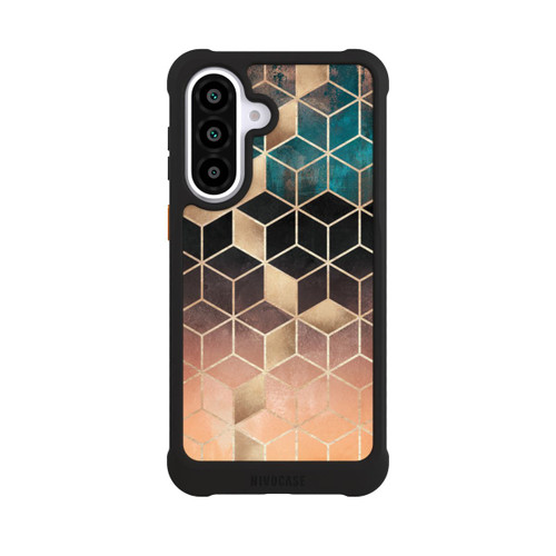 Samsung Galaxy A57 5G NIVOmax Ombre Traum Würfel Gold Druck