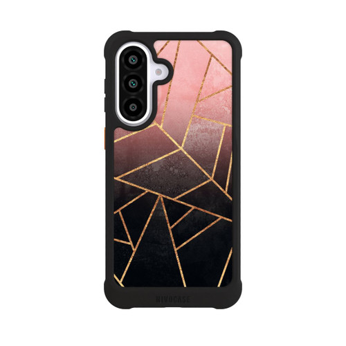 Samsung Galaxy A57 5G NIVOmax Pinker und Schwarzer Stein Gold Druck