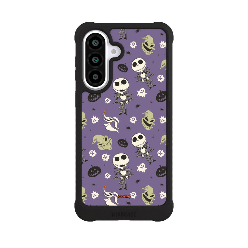 Galaxy A57 5G NIVOmax Jack Purple Pattern Tim Burtons Nightmare before Christmas