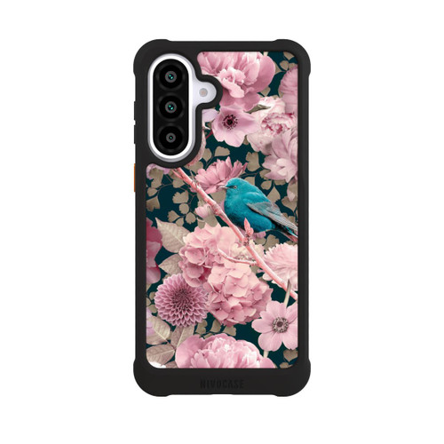 Samsung Galaxy A57 5G NIVOmax Spatzen im rosa Blumenmuster