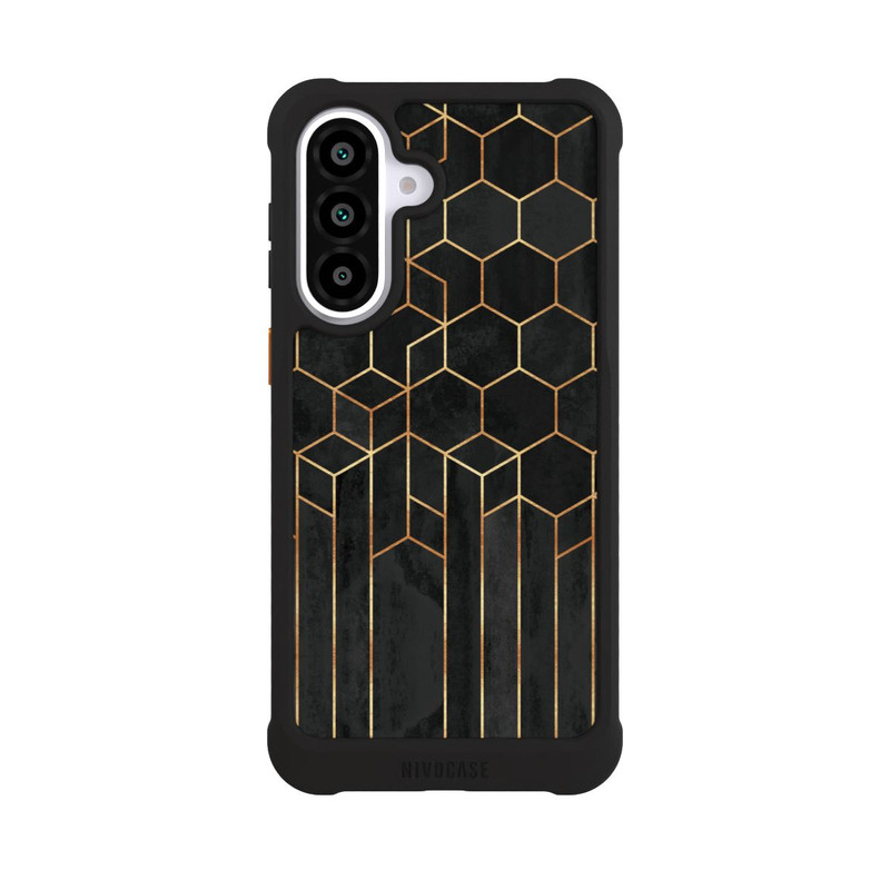 Galaxy A57 5G NIVOmax Schwarze Sechsecke
