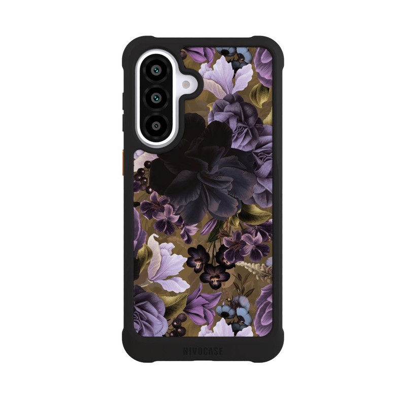 Galaxy A57 5G NIVOmax  Lila und goldene Vintageblumen