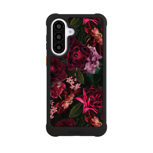 Samsung Galaxy A57 5G NIVOmax Dunkelrote und rosa Blüten