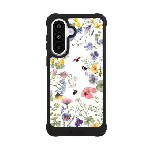 Samsung Galaxy A57 5G NIVOmax Bunte Frühlingsblumen und Bienen