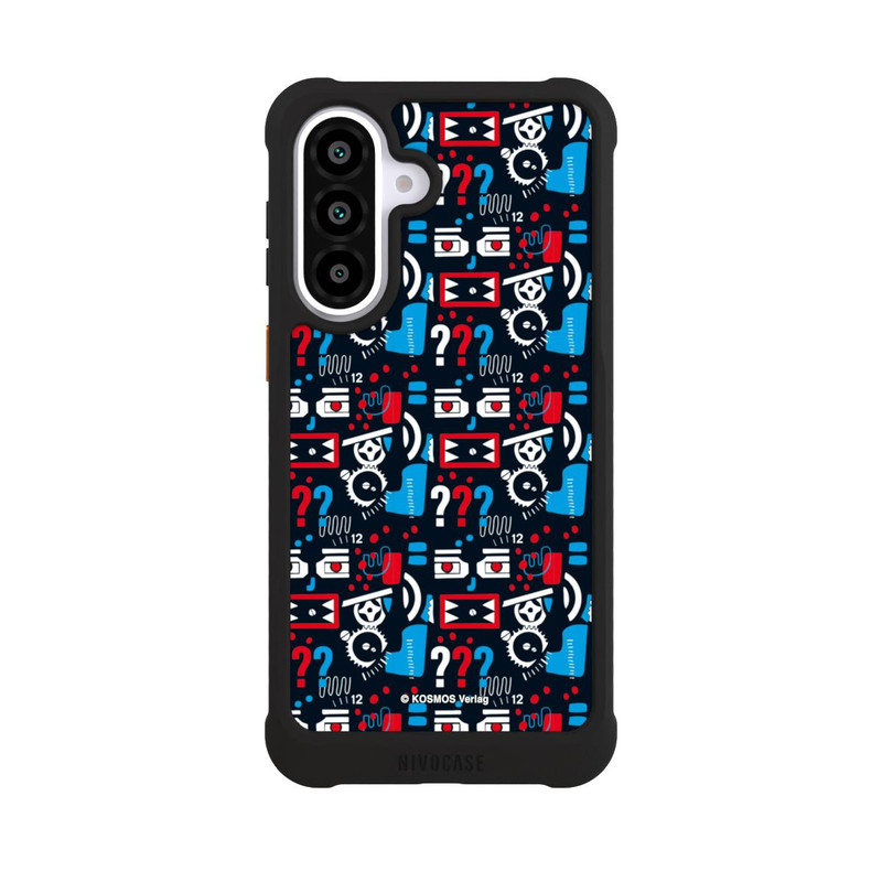 Galaxy A57 5G NIVOmax Drei Fragezeichen Wildes Muster