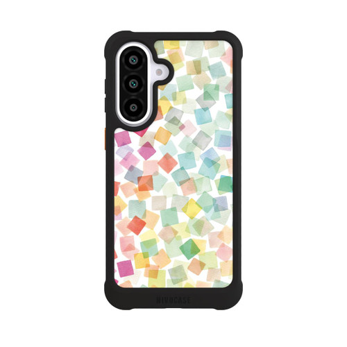 Samsung Galaxy A57 5G NIVOmax Konfetti geometrische Plaids Regenbogen
