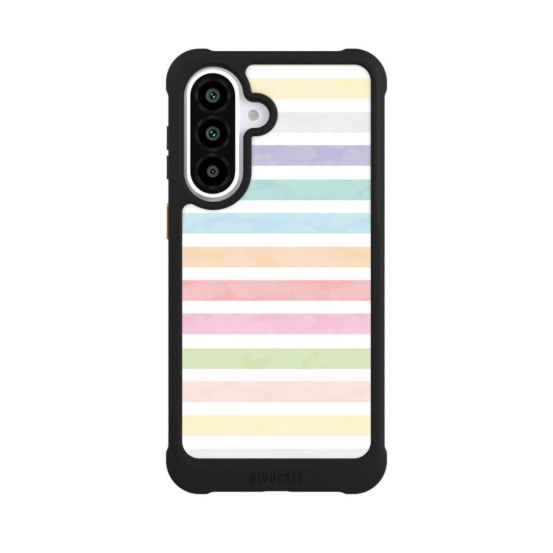 Galaxy A57 5G NIVOmax Regenbogenfarbene Streifen