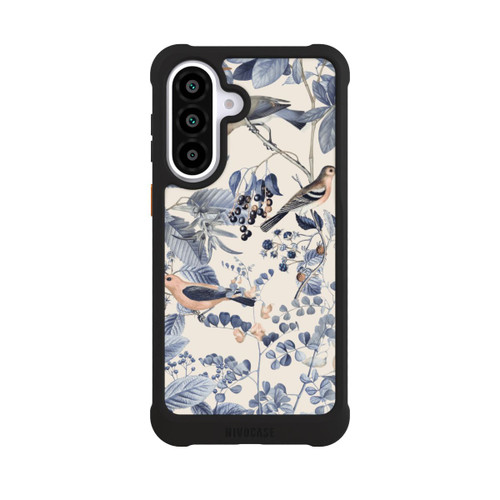 Samsung Galaxy A57 5G NIVOmax Vögel und Beeren in Beige