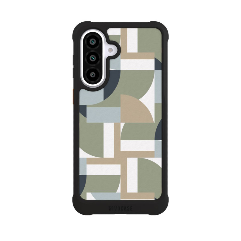 Galaxy A57 5G NIVOmax Polygones futuristes du Bauhaus Beige