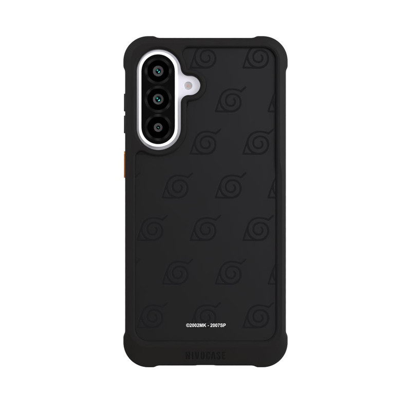 Galaxy A57 5G NIVOmax Schwarzes Konoha-Muster Transparent