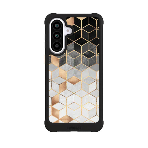 Samsung Galaxy A57 5G NIVOmax Würfel dunkel und gold