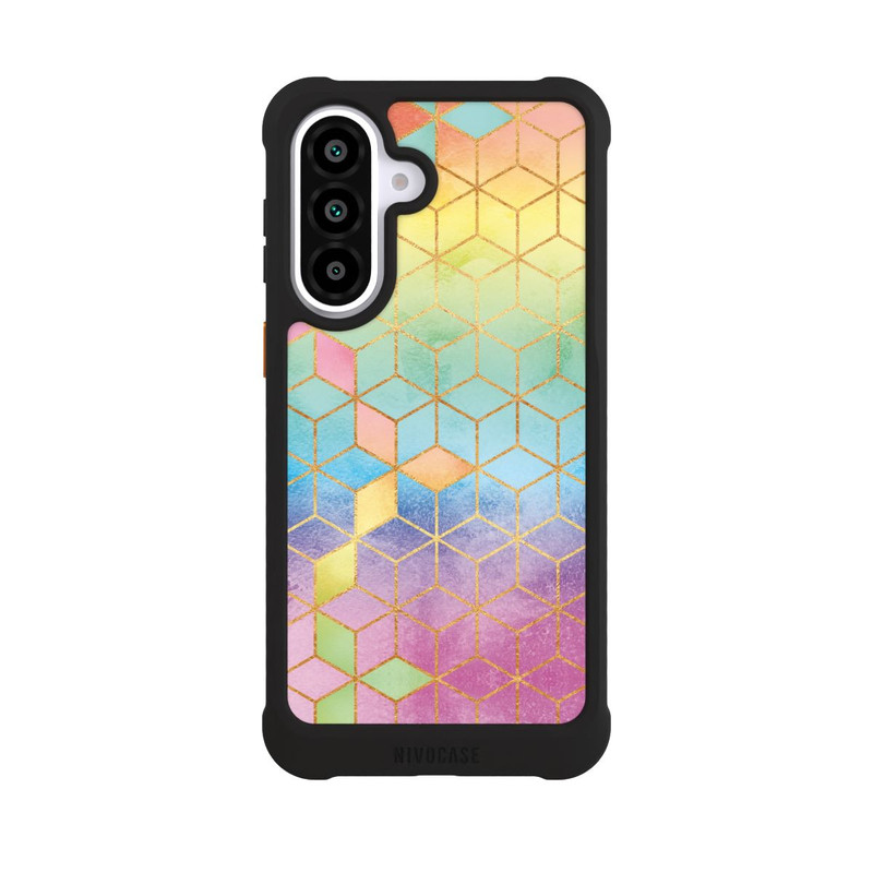 Galaxy A57 5G NIVOmax Cubes Arcs-en-ciel