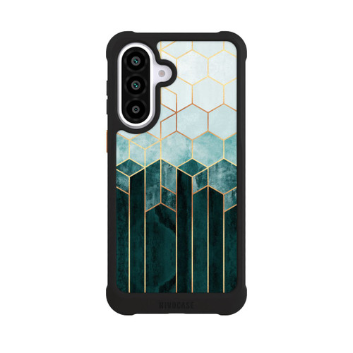 Samsung Galaxy A57 5G NIVOmax Blaugrüne Sechsecke