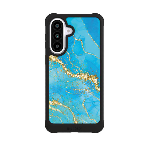 Samsung Galaxy A57 5G NIVOmax Türkis-goldene Tapete