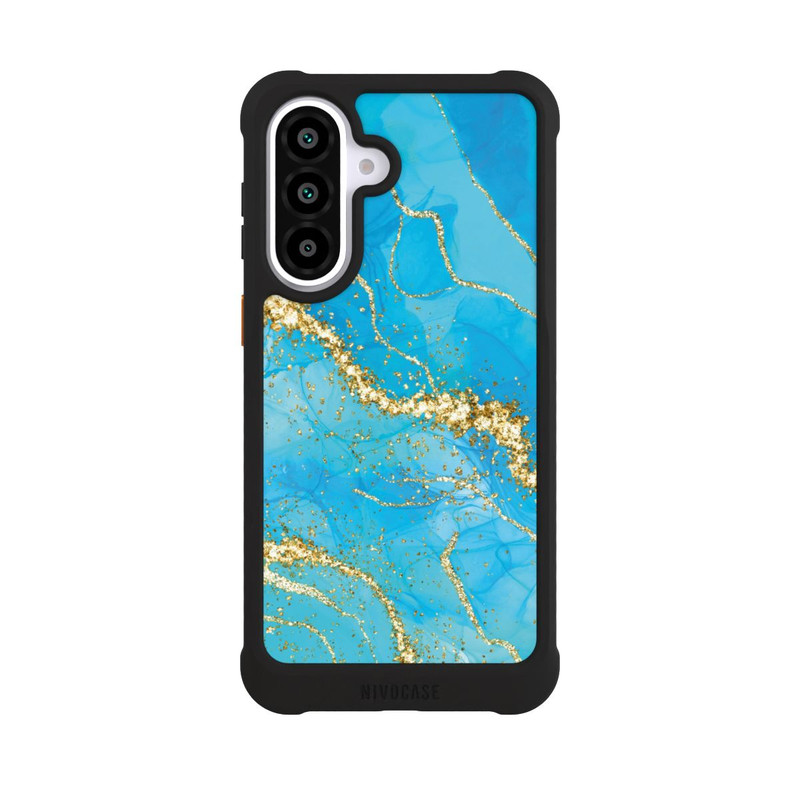 Galaxy A57 5G NIVOmax Türkis-goldene Tapete