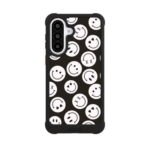Samsung Galaxy A57 5G NIVOmax Smiles Emotes Pattern Black And White