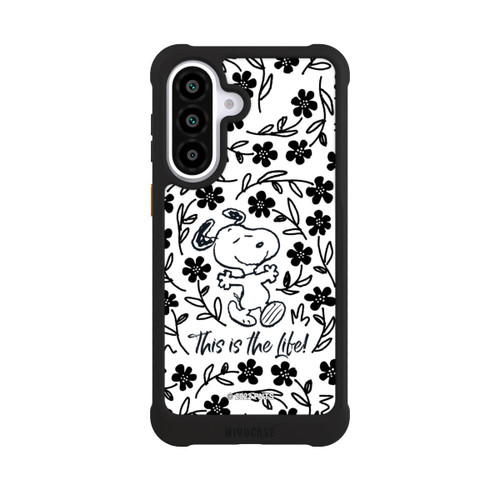 Samsung Galaxy A57 5G NIVOmax Snoopy schwarz und weiß This Is The Life