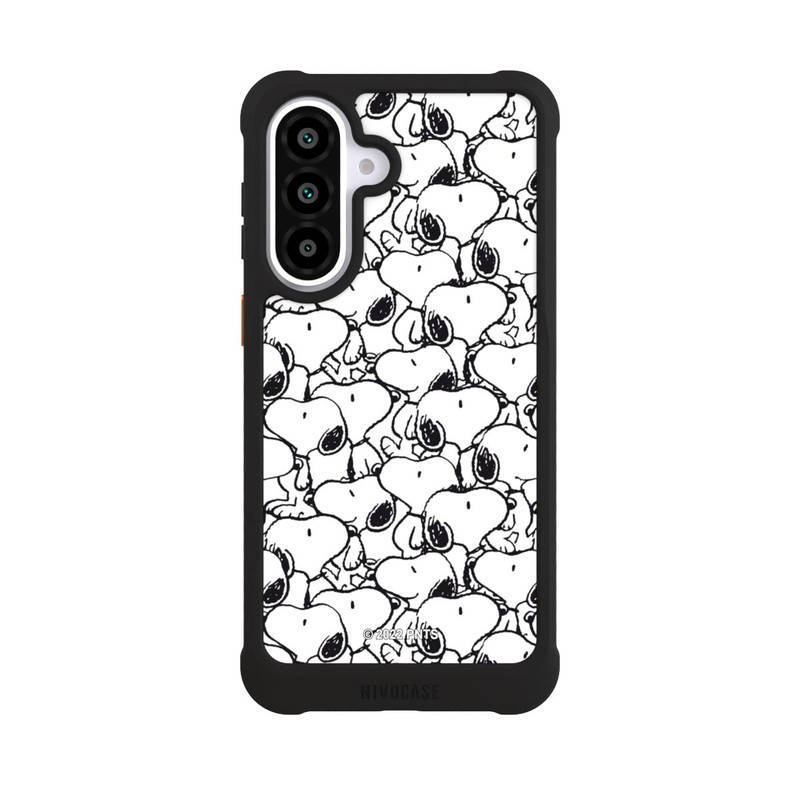 Galaxy A57 5G NIVOmax Snoopy Muster Schwarz und Weiß