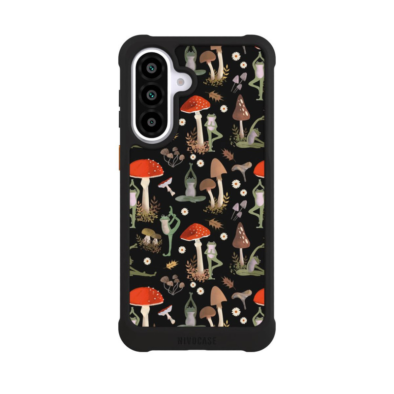 Galaxy A57 5G NIVOmax Yoga-Frösche mit Pilzen