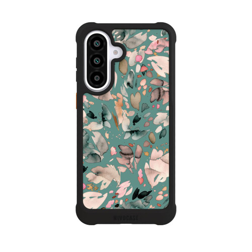 Samsung Galaxy A57 5G NIVOmax Abstrakte Blumenblätter grün