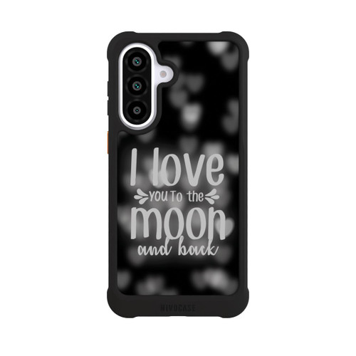 Samsung Galaxy A57 5G NIVOmax I Love You to The Moon And Back Black Hearts