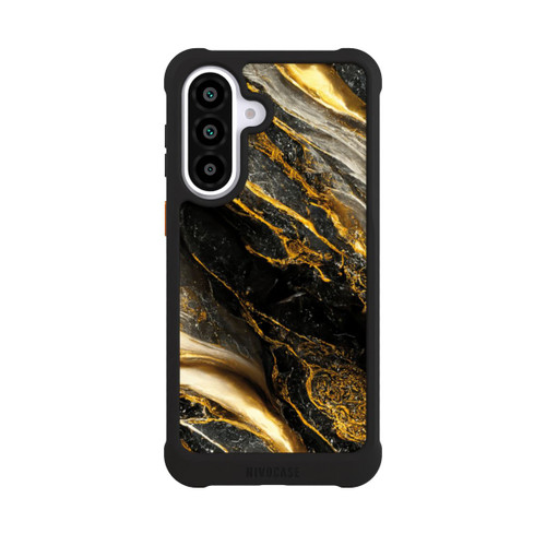 Samsung Galaxy A57 5G NIVOmax Schwarze Marmor Goldschichten