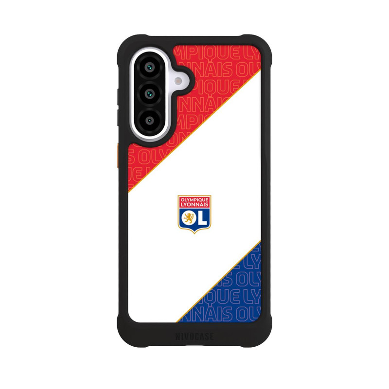 Galaxy A57 5G NIVOmax Logo OL rouge et bleu
