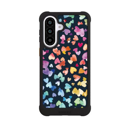 Samsung Galaxy A57 5G NIVOmax Valentinstag Herzen Schwarz