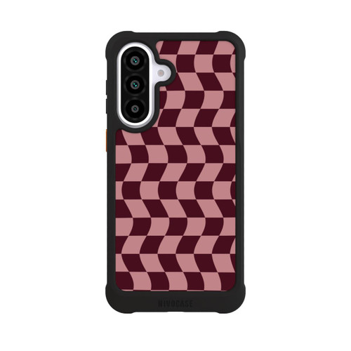 Samsung Galaxy A57 5G NIVOmax Schachbrett Rot-Rosa