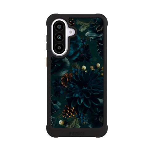 Samsung Galaxy A57 5G NIVOmax Flowers Pattern Green and Blue