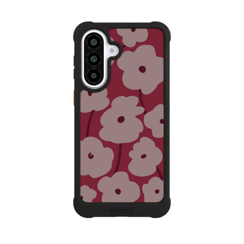 Samsung Galaxy A57 5G NIVOmax Minimalistische Blumen Bordeaux