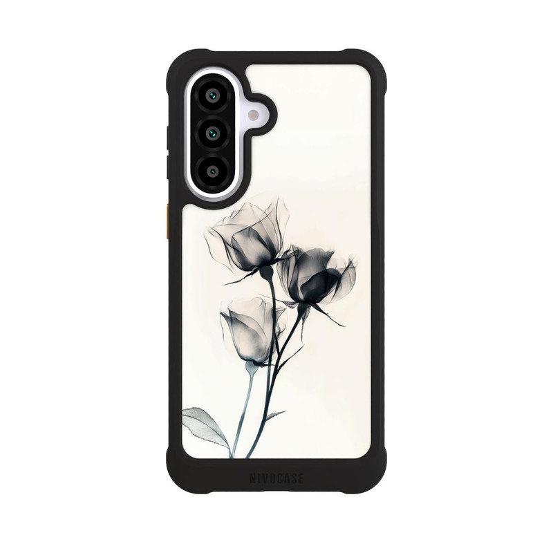 Galaxy A57 5G NIVOmax Schwarze Blume