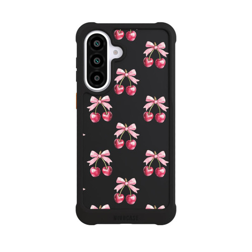 Samsung Galaxy A57 5G NIVOmax Cherry Bow Pattern Transparent with AI