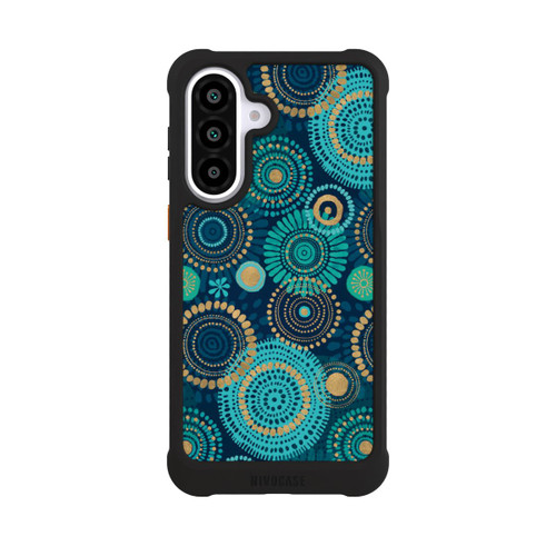 Samsung Galaxy A57 5G NIVOmax Blockprint India Teal Gold