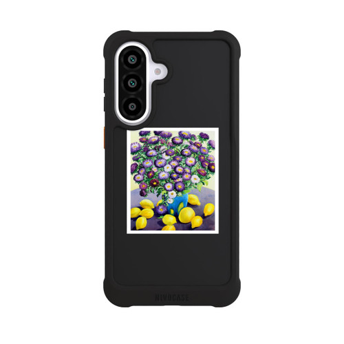 Samsung Galaxy A57 5G NIVOmax Purple Asters and Lemons by Christopher Ryland