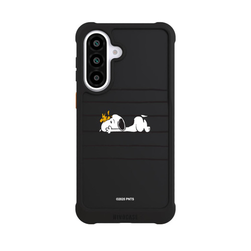 Samsung Galaxy A57 5G NIVOmax Snoopy Woodstock Streifen Peanuts Transparent