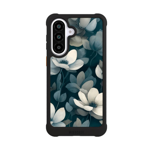 Samsung Galaxy A57 5G NIVOmax Negative Flower Petrol White with AI