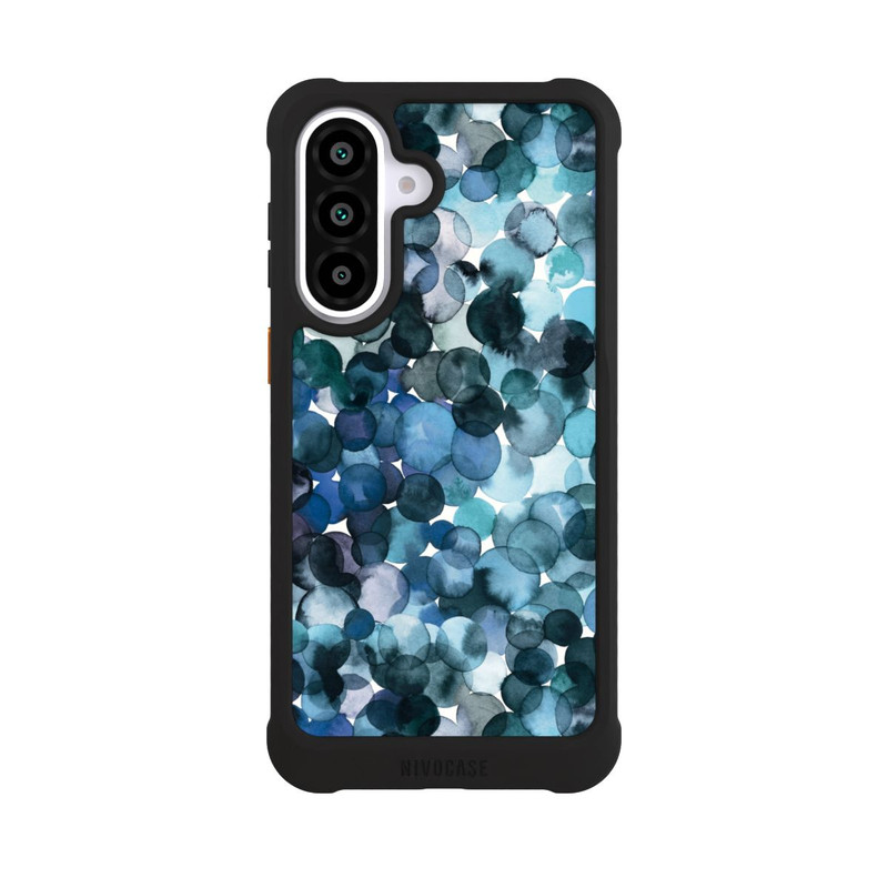 Galaxy A57 5G NIVOmax Watercolor Dots Blue Pattern